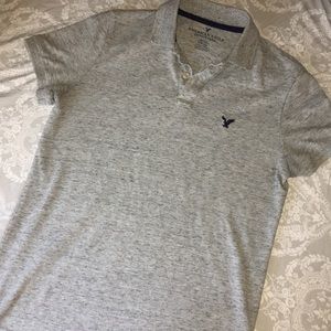 American Eagle Button Down Collar Neck T-Shirt